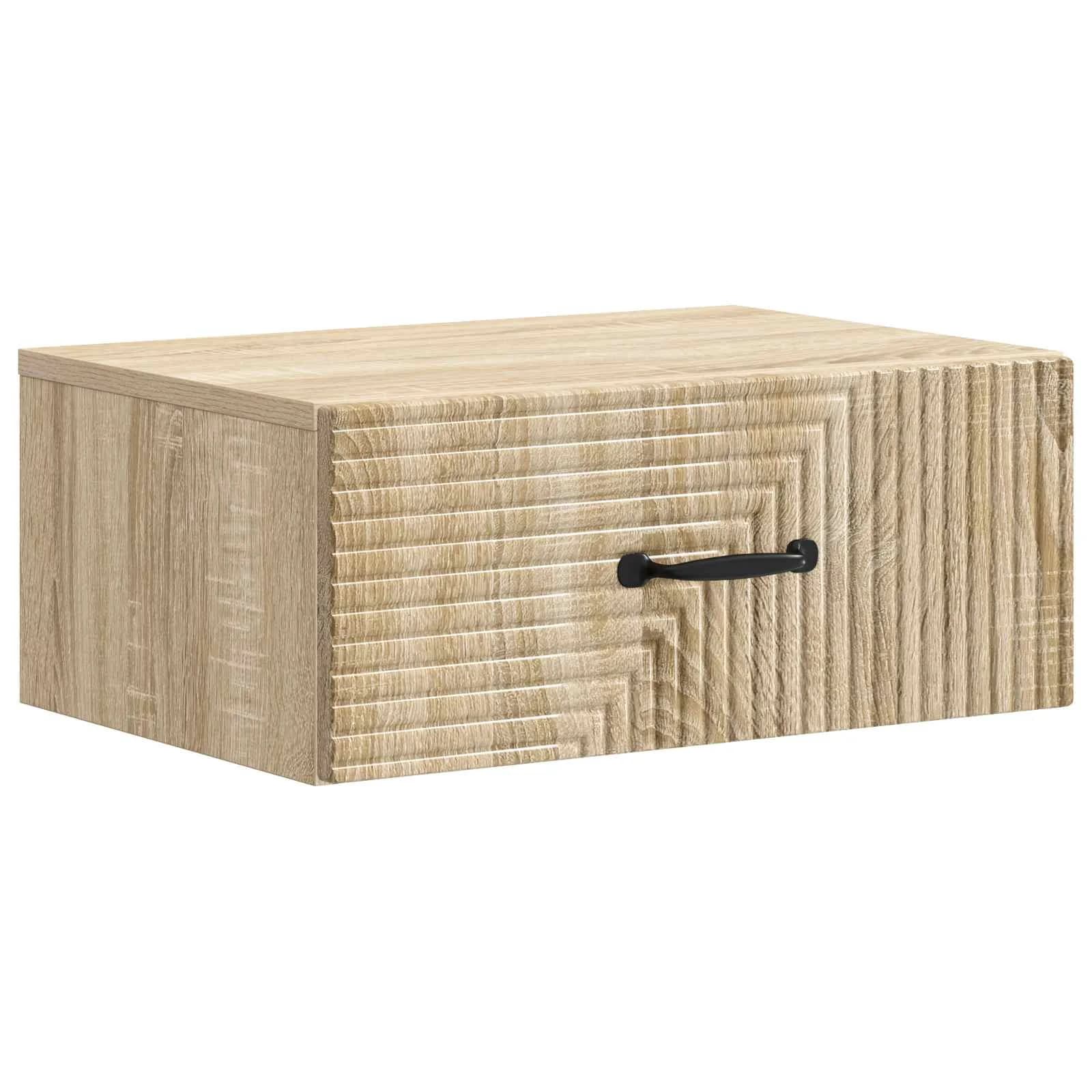Stenski nočni omarici 2 kos Sonoma hrast 49 x 34,5 x 20 cm - slika 5