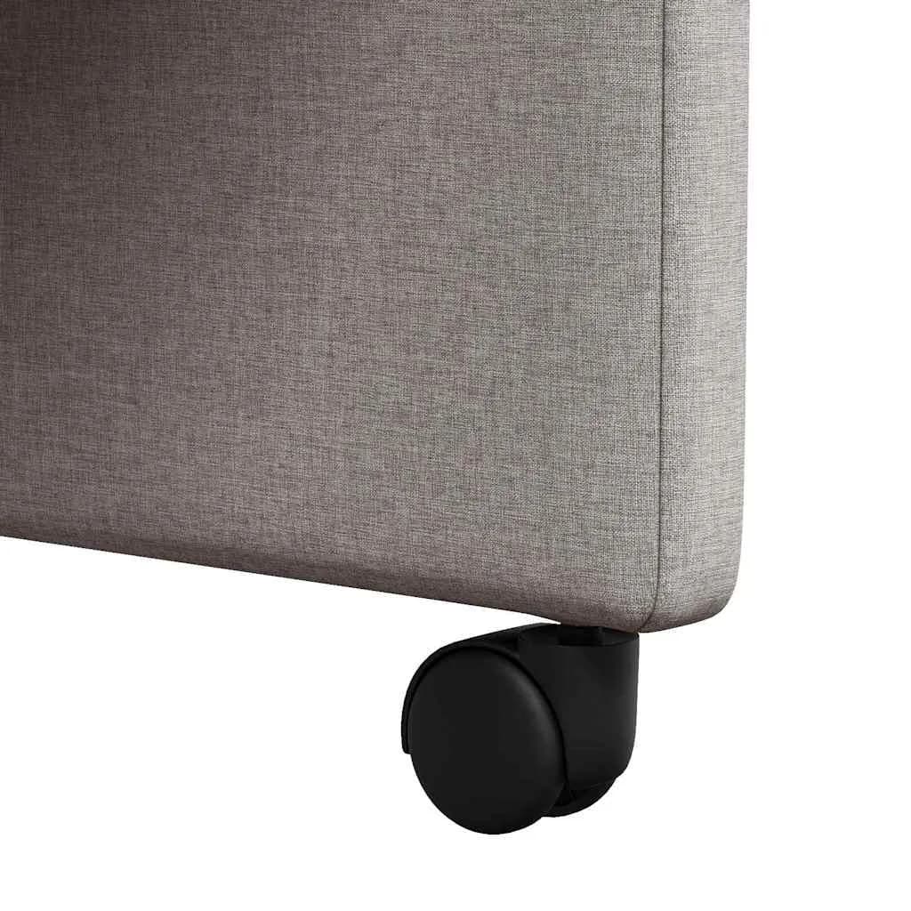 Jedilni stoli s kolesi 2 kos blago Taupe 58 x 65 x 94 cm - slika 9