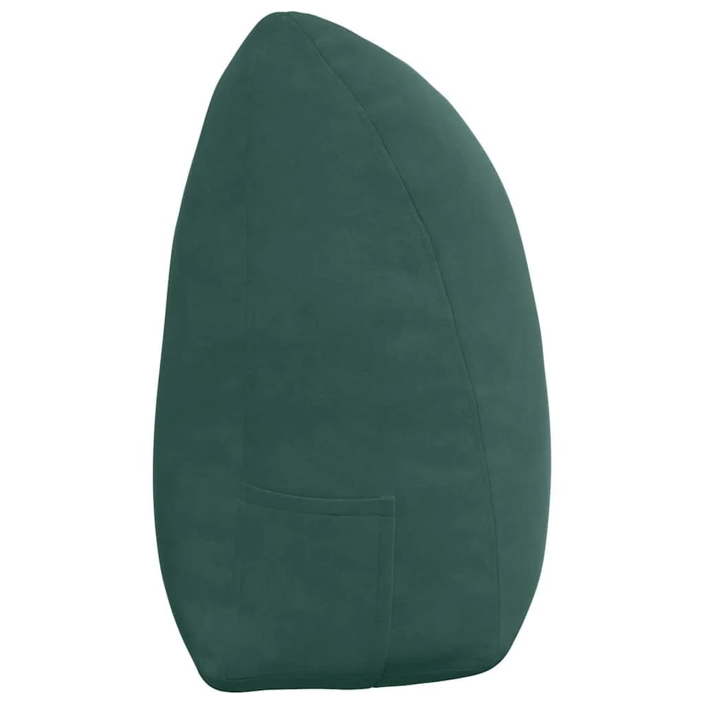 Poglavni vzglavnik Temno zelena 160 x 24 x 50 cm Žamet - slika 7
