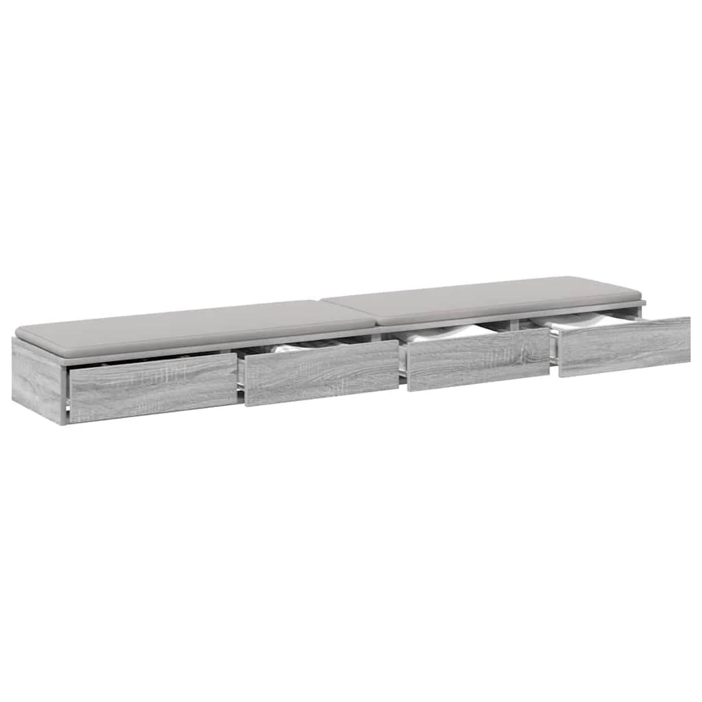 Posteljni predali Siva Sonoma 180 x 36,5 x 16,5 cm - slika 3