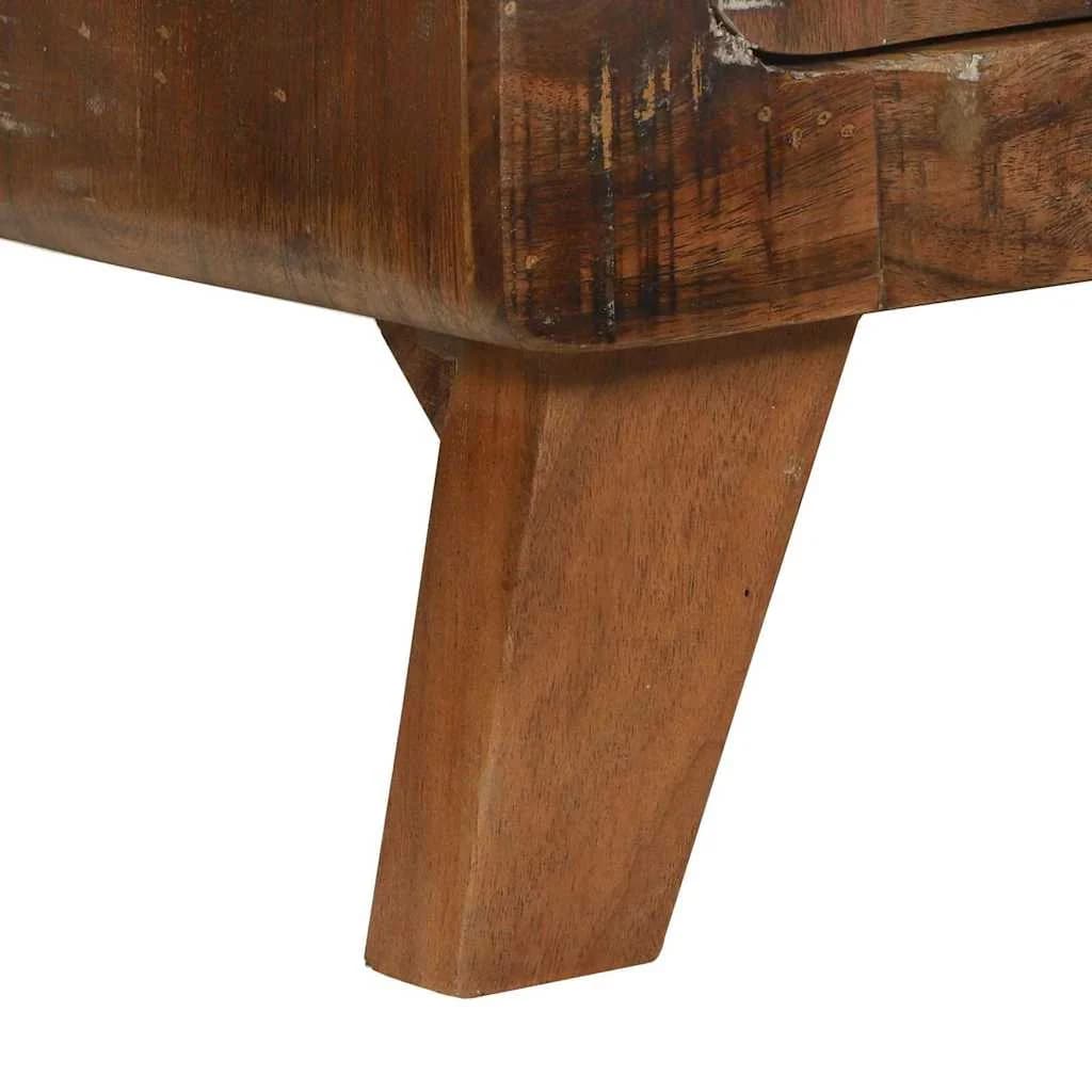 Klubska miza večbarvno 80 x 54 x 45 cm Trdna obnovljena les - slika 10