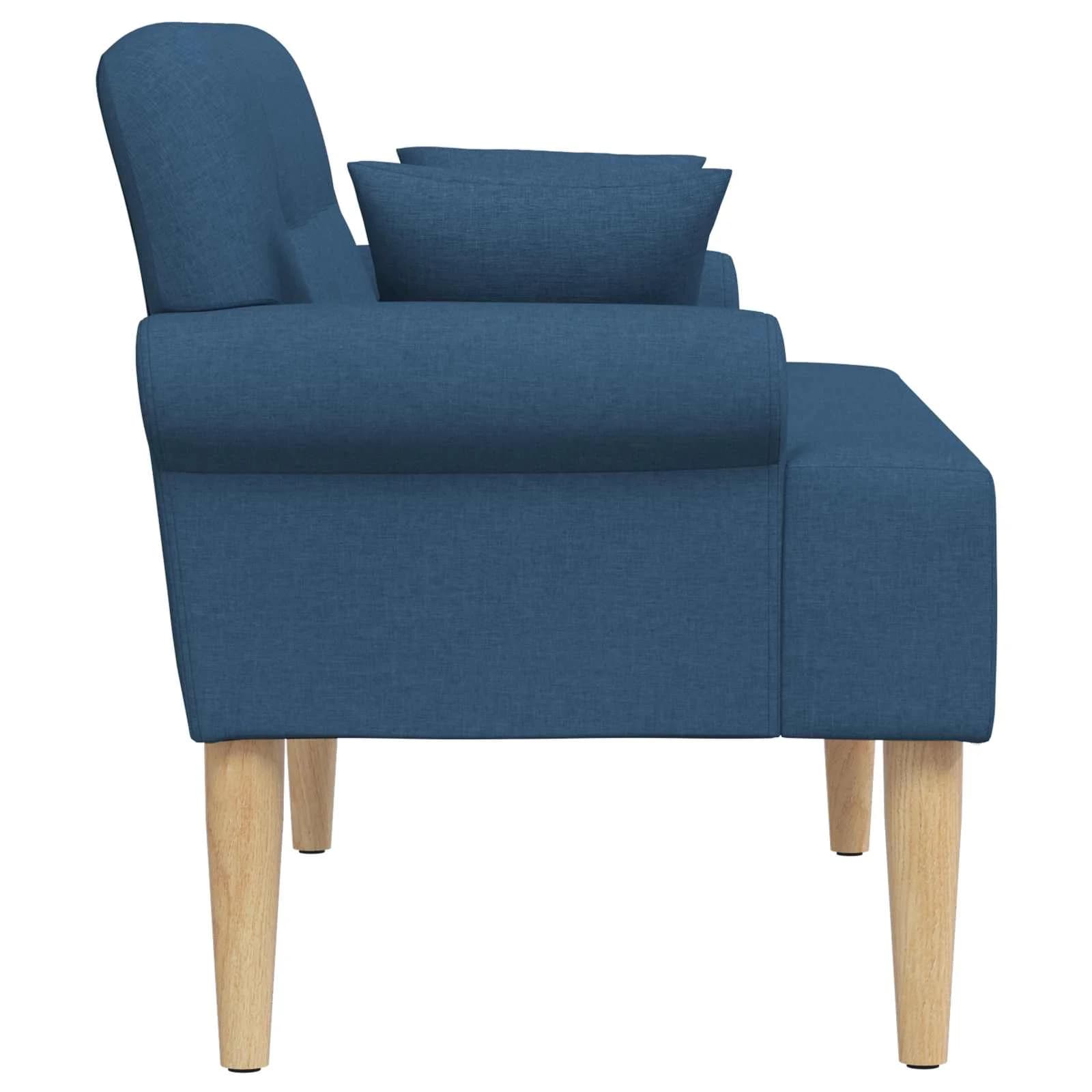 Dvojnica s gumbi Modra 120 x 65 x 79 cm Blago - slika 4