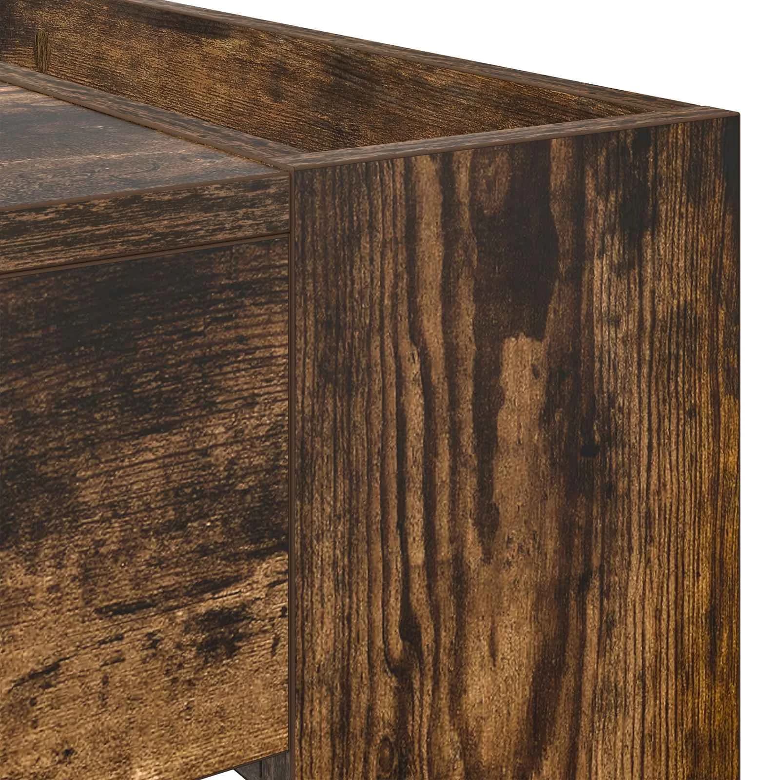 Klubska miza Dimljeni oreh 110 x 50 x 41 cm Inženirski les - slika 8