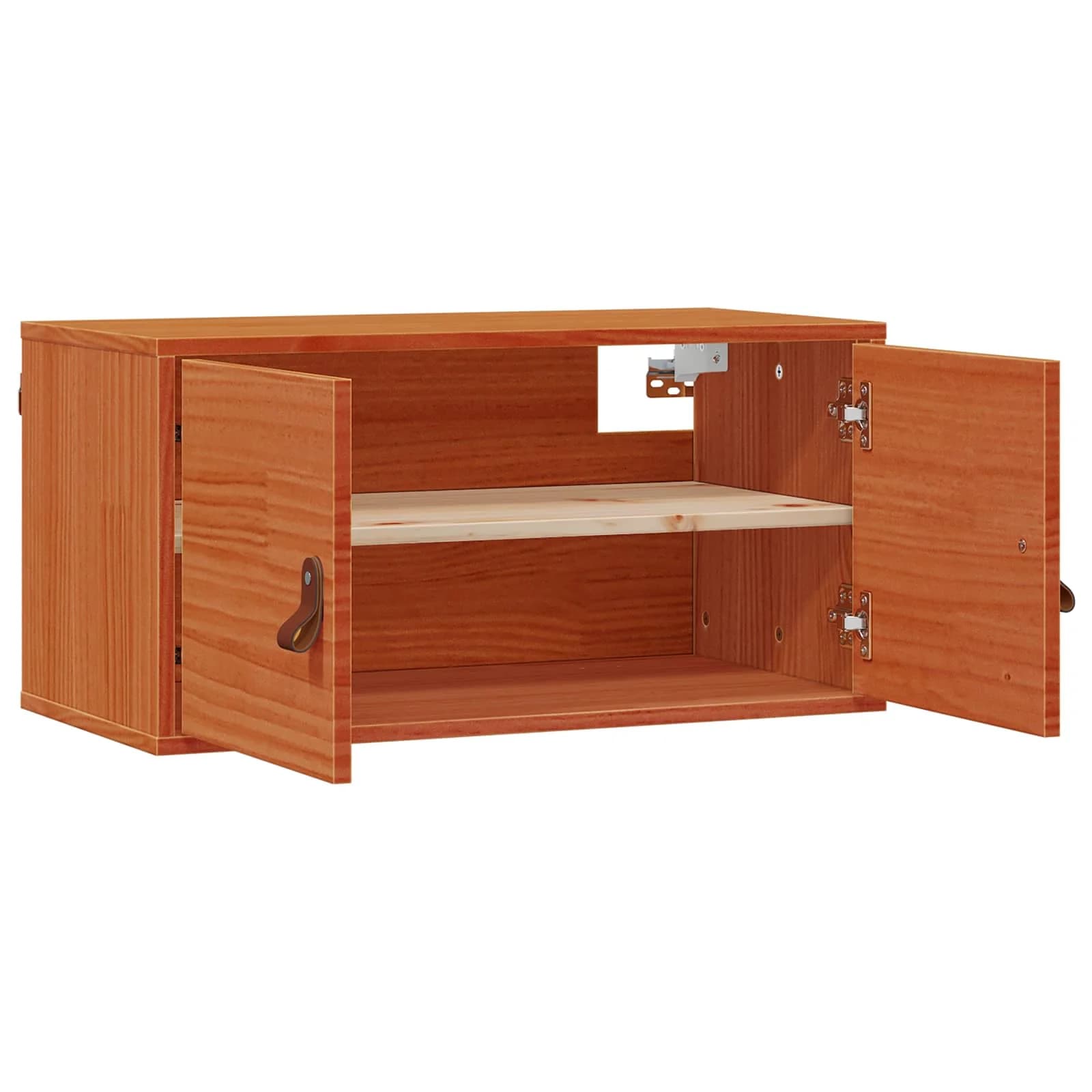 Omarica na steni s polico z vrati Voskast rjav 60 x 30 x 30 cm - slika 2