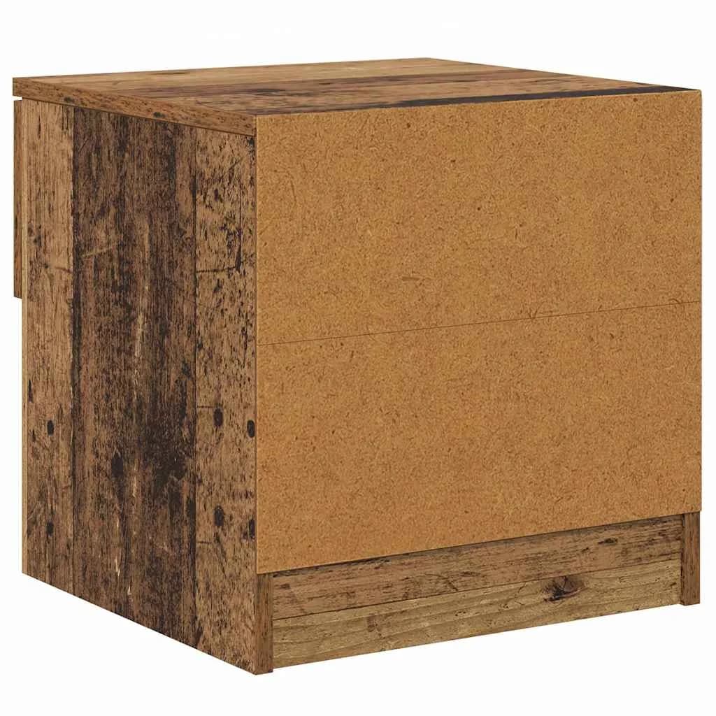 Posteljna omarica 2 kos Star les 40 x 39 x 40cm Inženirski les - slika 9