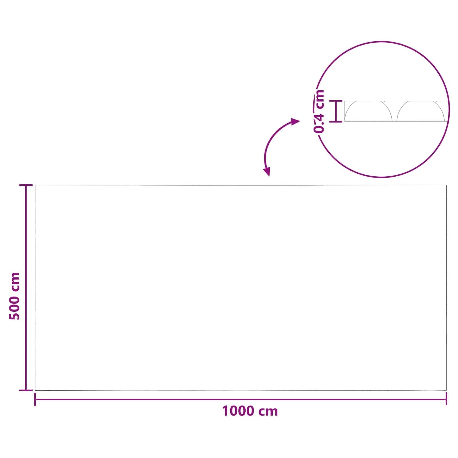 Solarni pokrov za bazen 1000 x 500 cm 110 μm Kvadrat PE Modra - slika 7