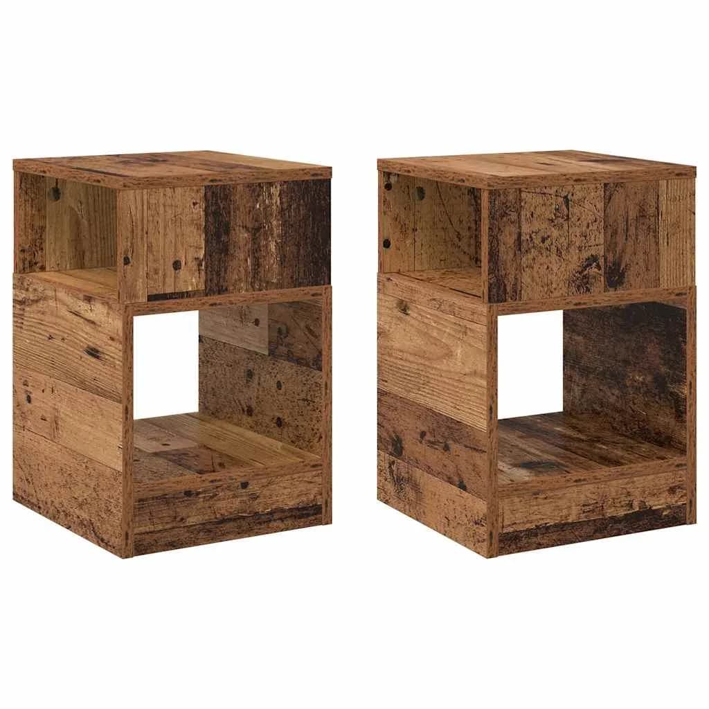 Stranska miza 2 kos Star les 30,5 x 30 x 45 cm Inženirski les - slika 2