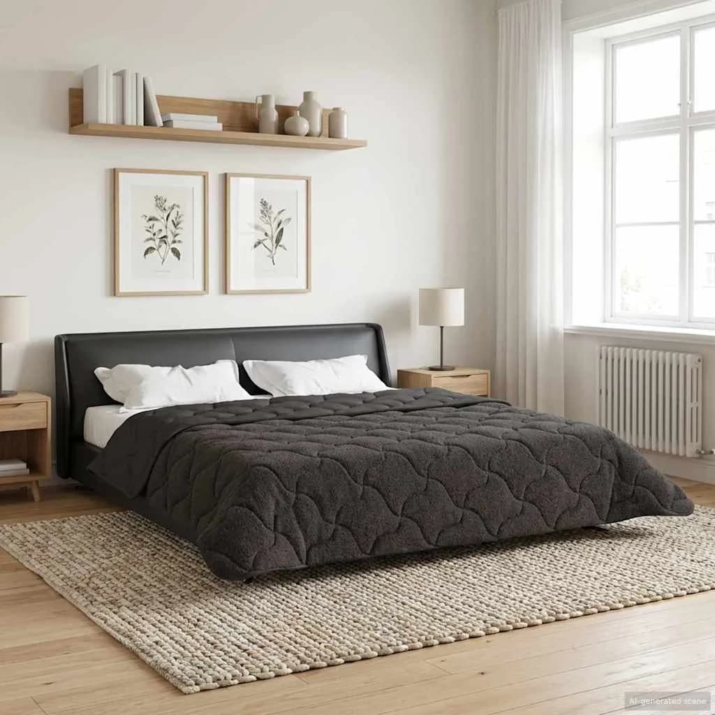 Zimska posteljnina Šonerisan Antracit 200 x 200 cm