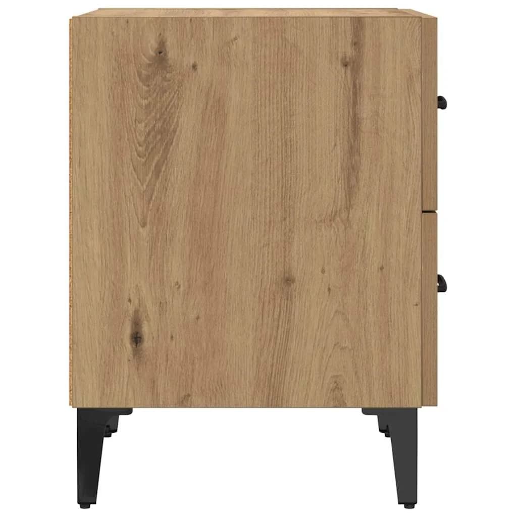 Posteljna omarica Umetni hrast 40 x 35 x 47,5 cm Inženirski les - slika 7