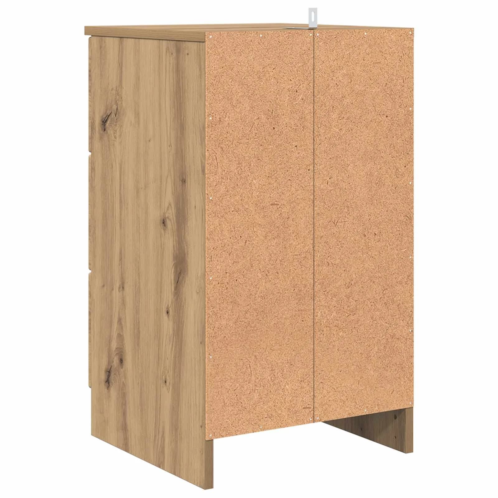 Nočna omarica artisan hrast 38 x 38 x 66 cm Inženirski les - slika 8