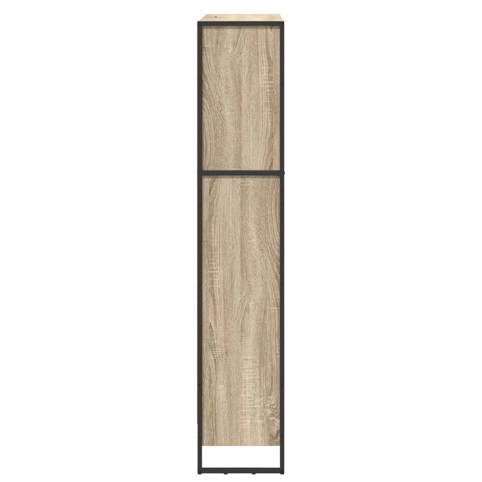 Knjigovni omar 80 x 30 x 155 cm Inženirski les Sonoma - slika 6