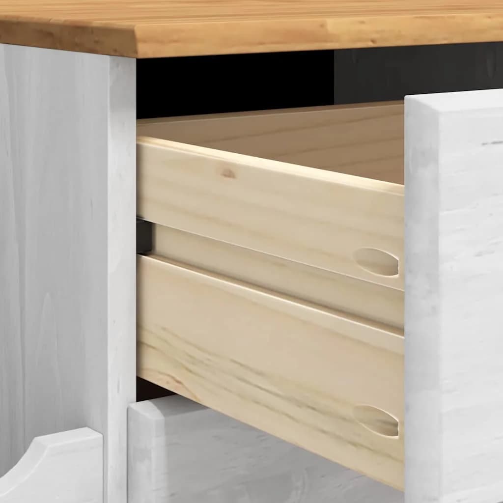 Klop s prostorom za shranjevanje ASKIM Bela 100 x 39 x 62 cm - slika 9