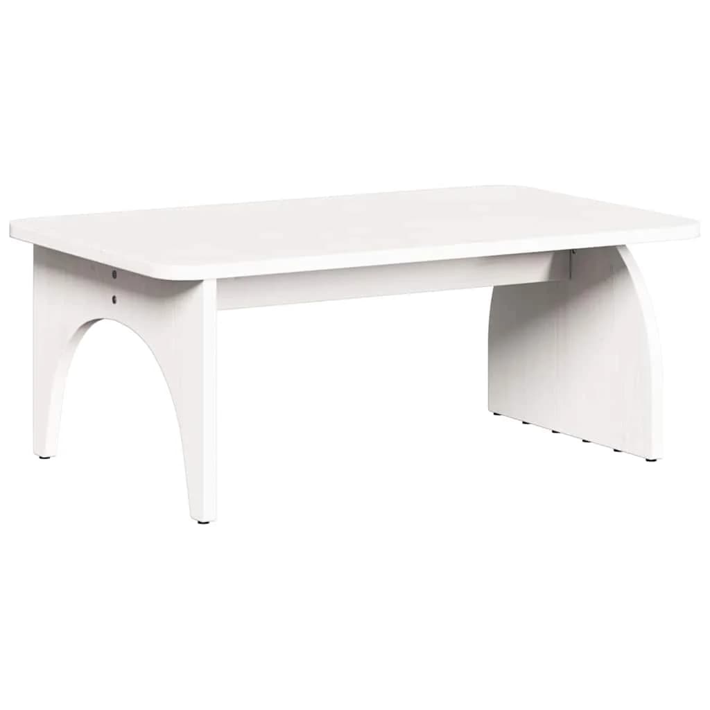 Klubska miza Bela 80 x 50 x 31 cm Trdna borovina - slika 8