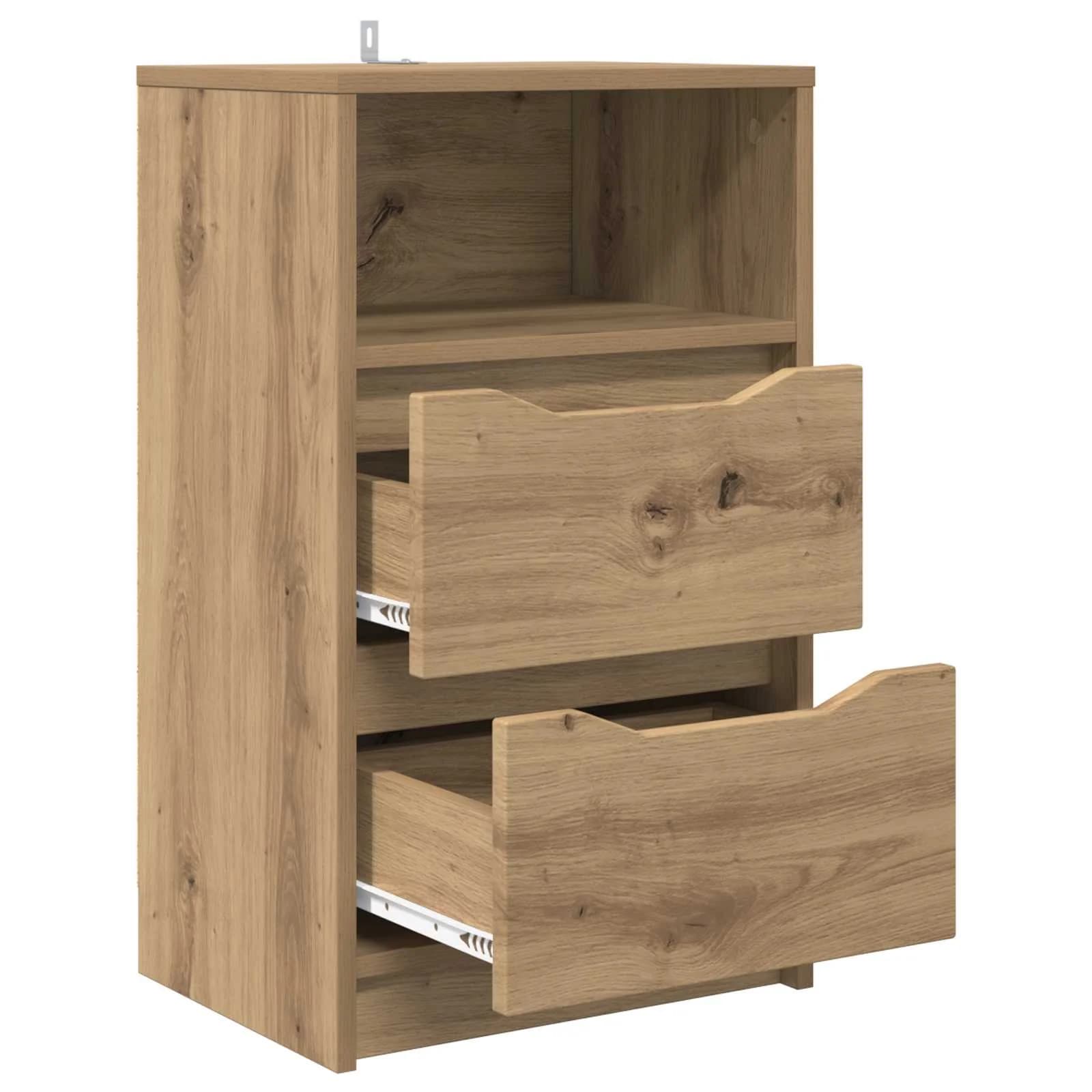 Posteljne mize 2 kos Umetni hrast 40 x 30 x 467 cm - slika 5