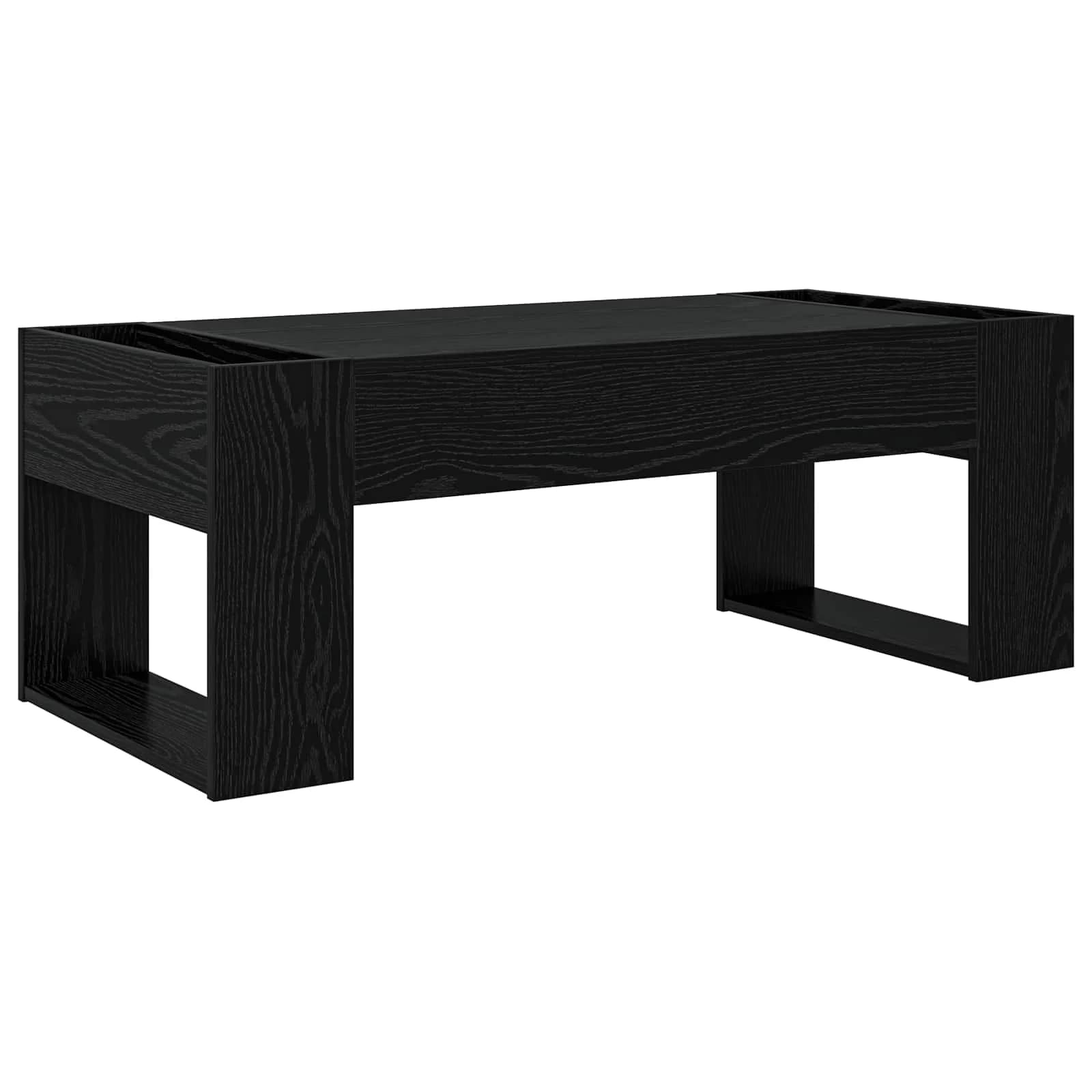 Klubska miza Črna Orehovina 110 x 50 x 41 cm Inženirski les - slika 7