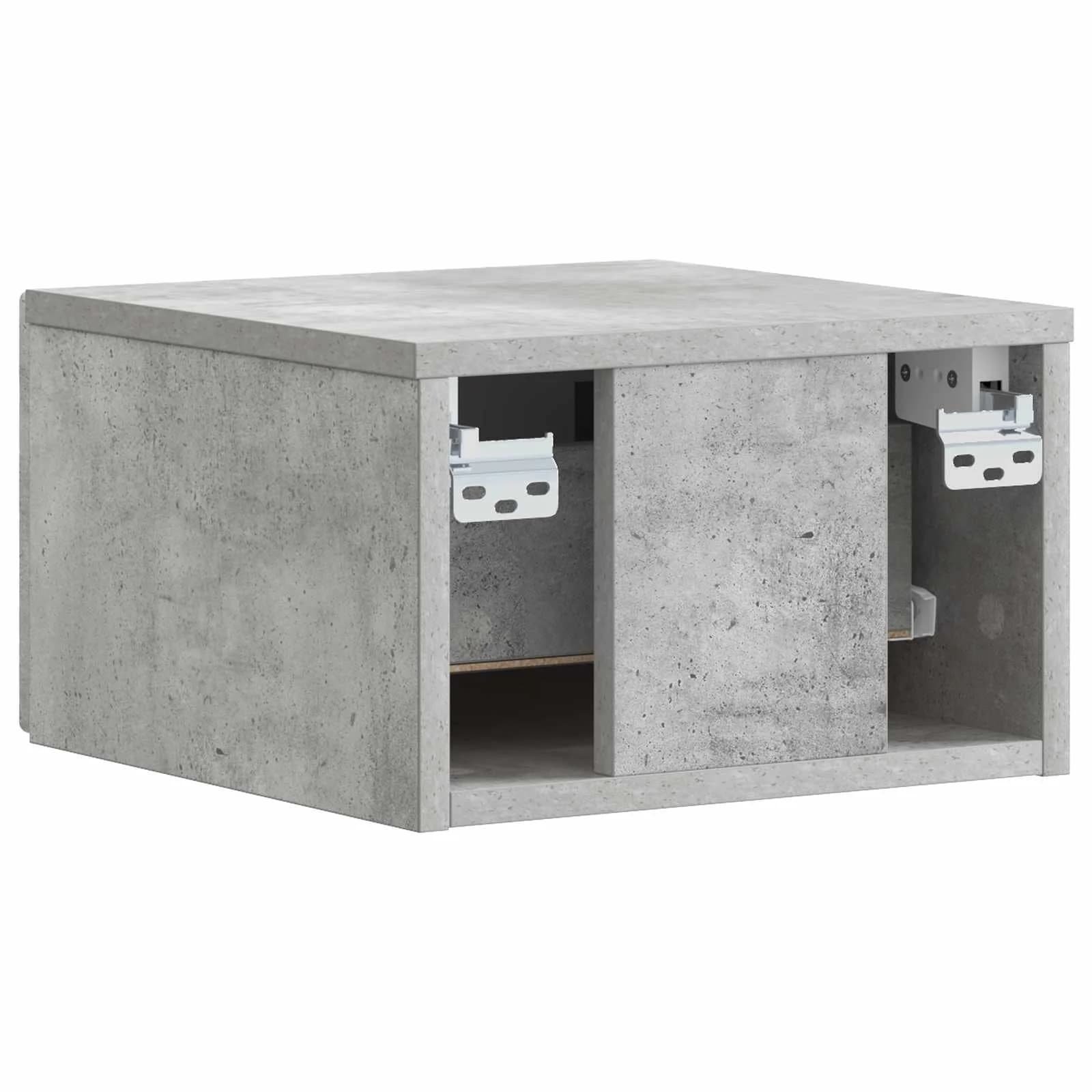 Stenska stranska miza 2 kos Betonsko siva 34,5 x 33 x 20 cm - slika 8