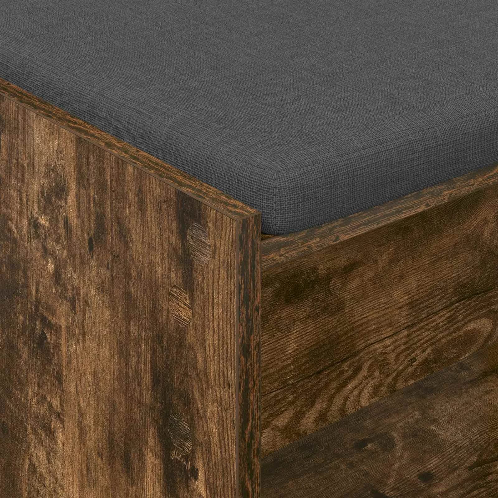 Haldna klop z blazino s polico Dimljeni Hrast 63 x 38 x 45 cm - slika 8
