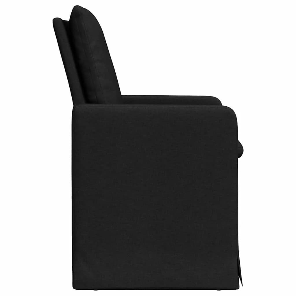 Jedilni stoli 2 kos blago Črna 57 x 67 x 98 cm - slika 5