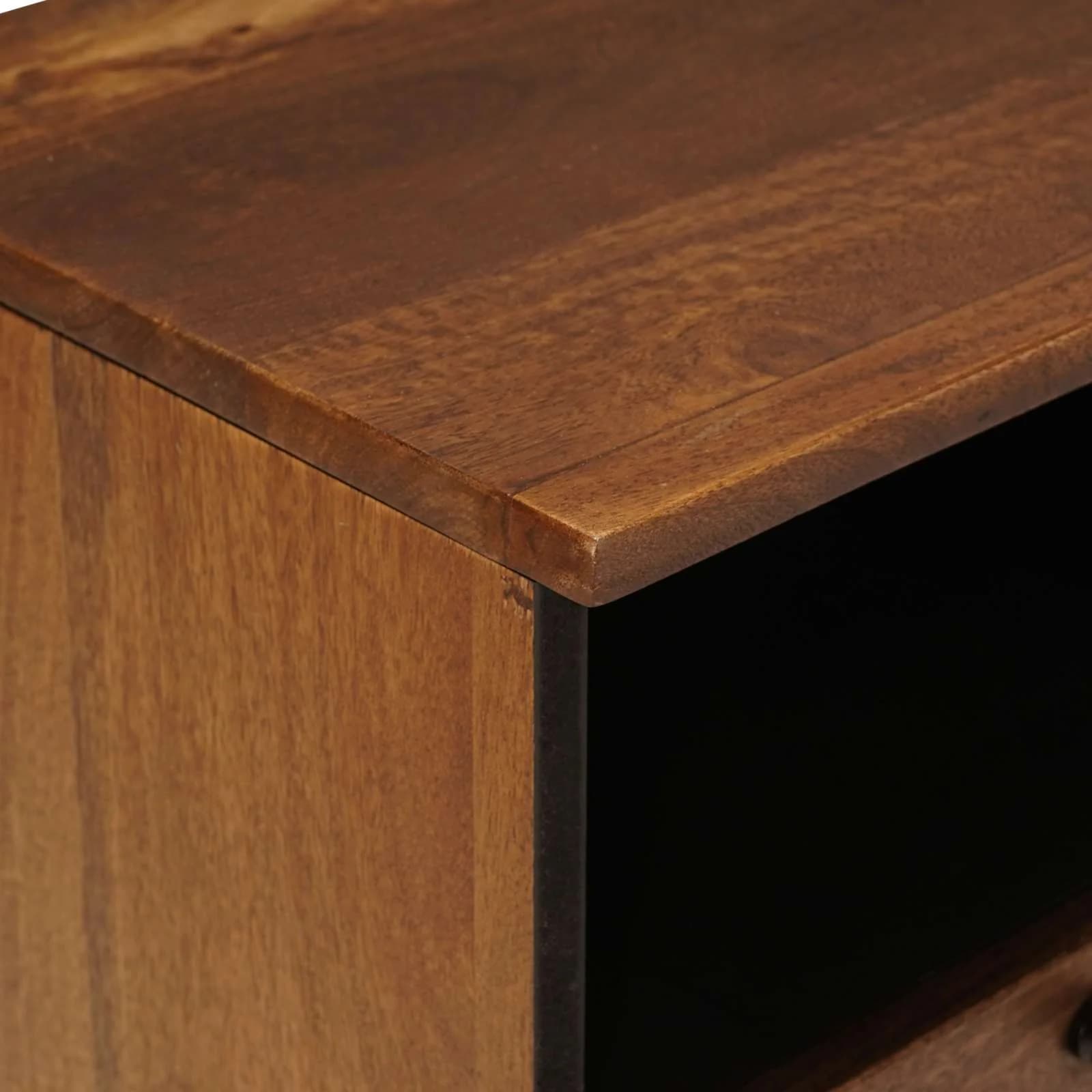 Klubska miza s predalom Rjava 80 x 54 x 40 cm Masiven les manga - slika 7