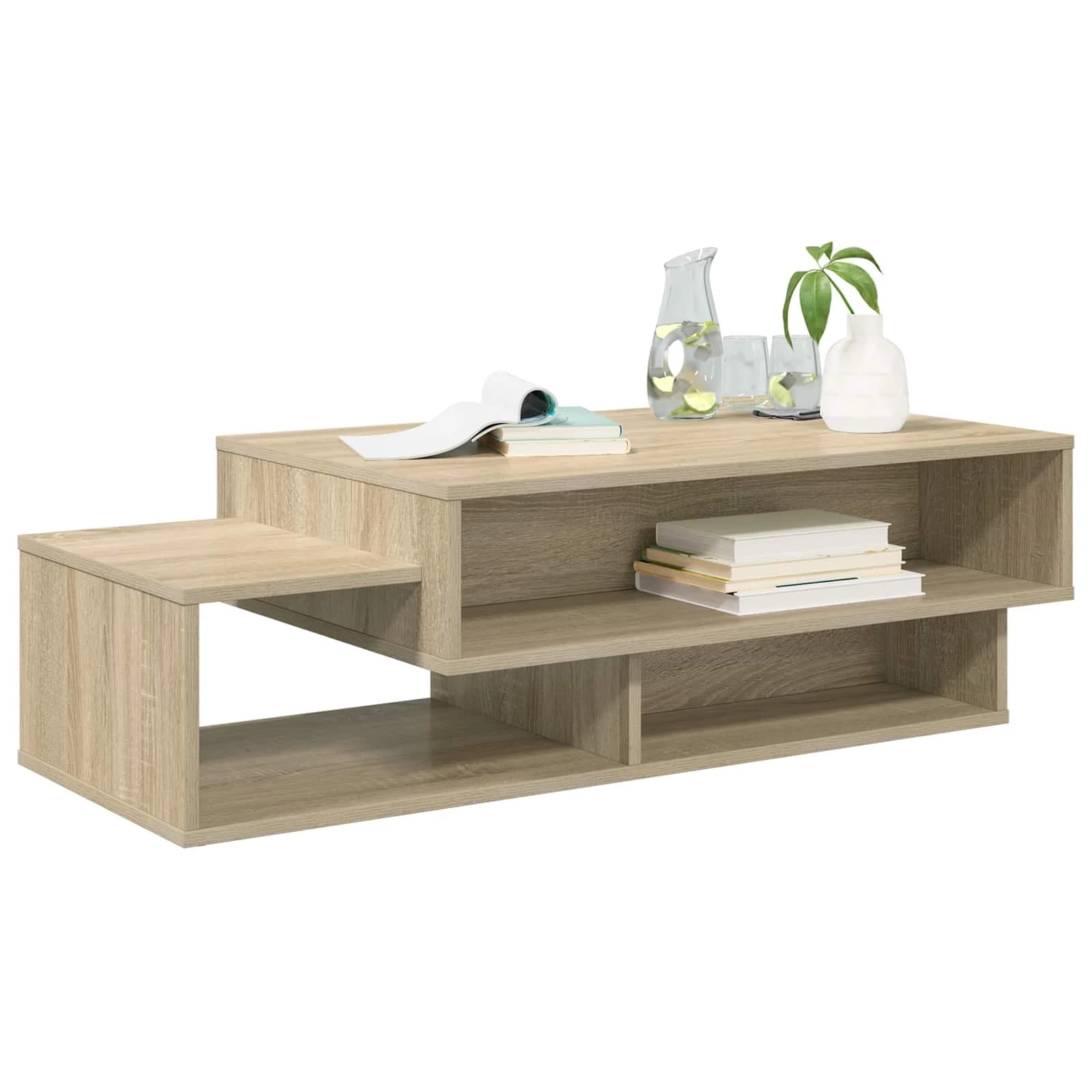 Klubska miza Sonoma hrast 105 x 50 x 32,5 cm Inženirski les - slika 3