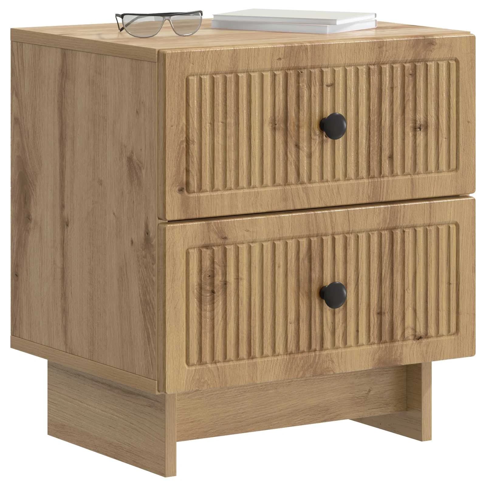 Nočna omarica Artisan hrast 43 x 34,5 x 47,5 cm Inženirski les - slika 3