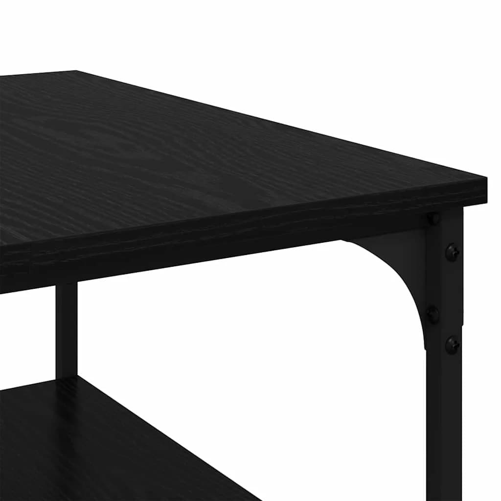 Klubska miza Črna Orehovina 55 x 55 x 40 cm Inženirski les - slika 8