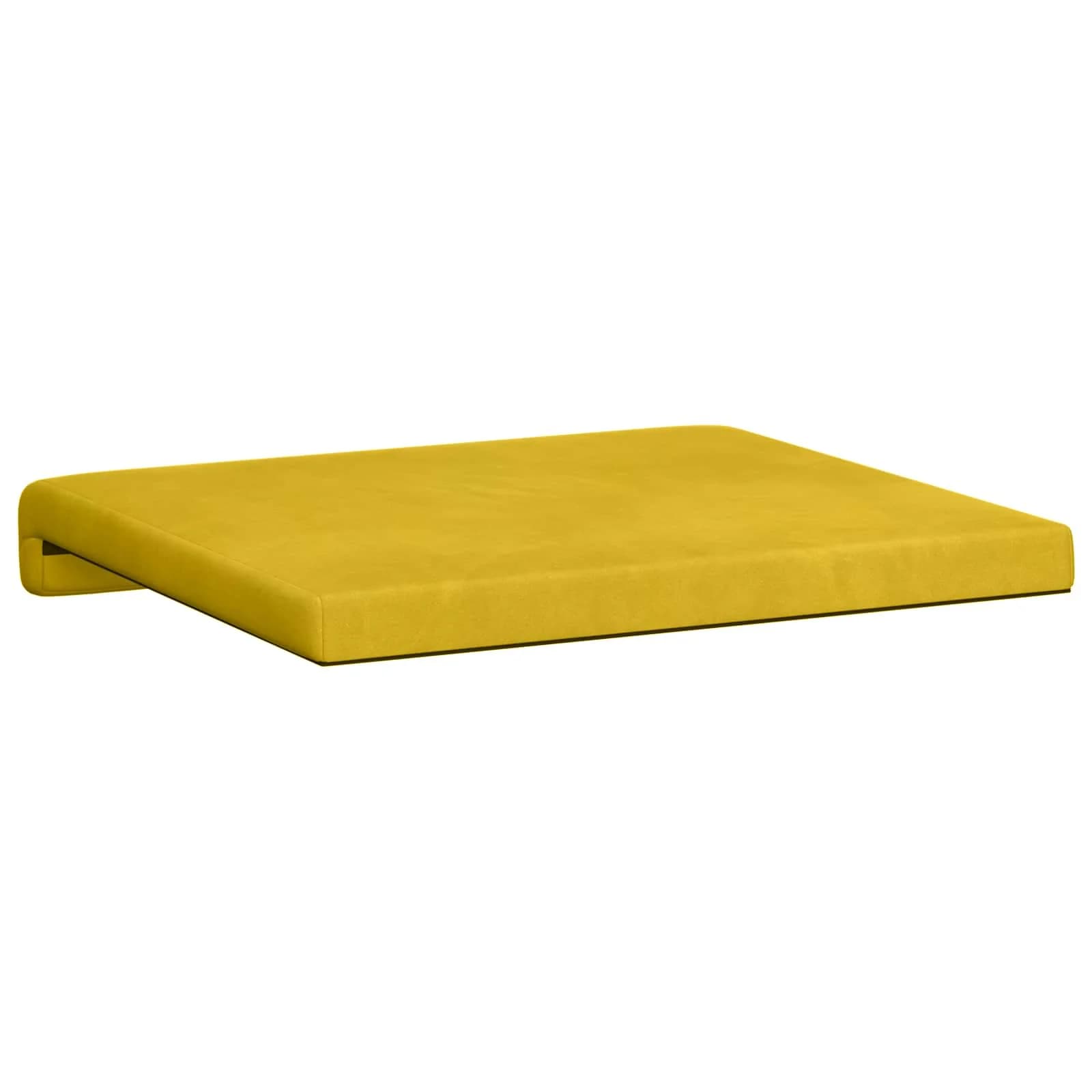 Blazina za klop 4 kos Žamet Rumena Globina 35 cm - slika 8