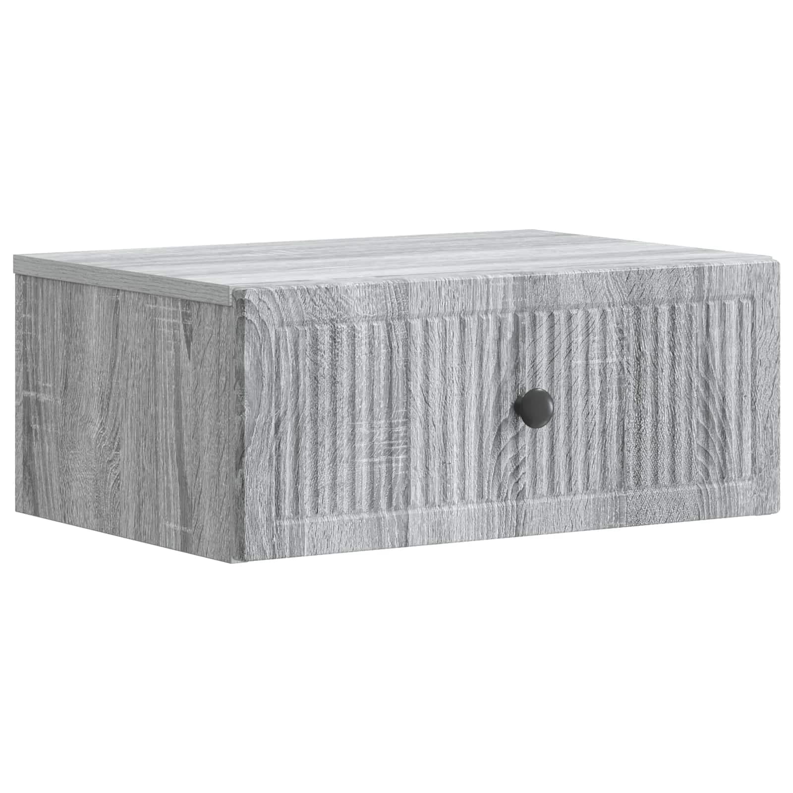 Nočna omarica Siva Sonoma 49 x 34,5 x 20 cm Inženirski les - slika 2