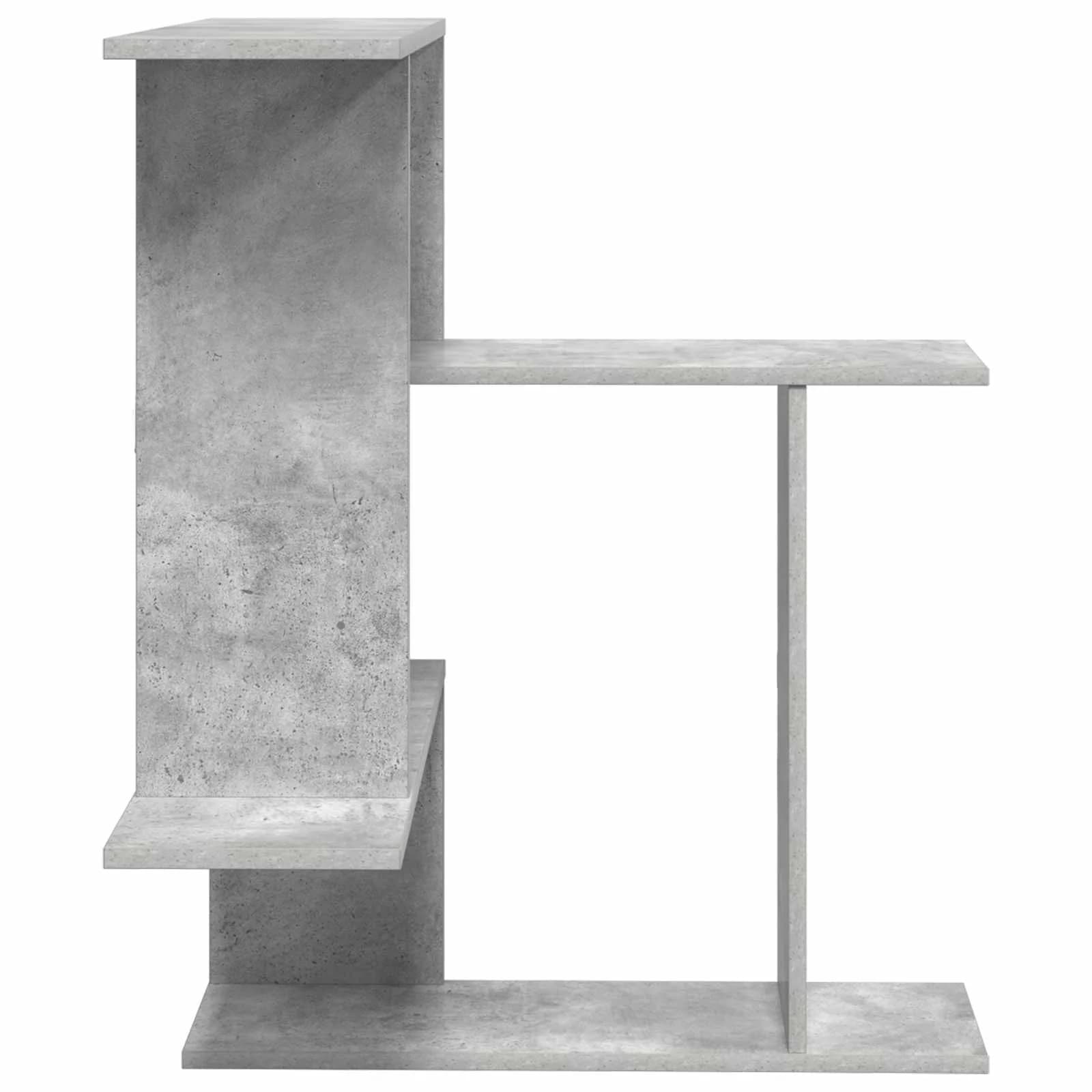 Stenska polica Betonsko siva 67 x 67 x 87 cm Inženirski les - slika 5
