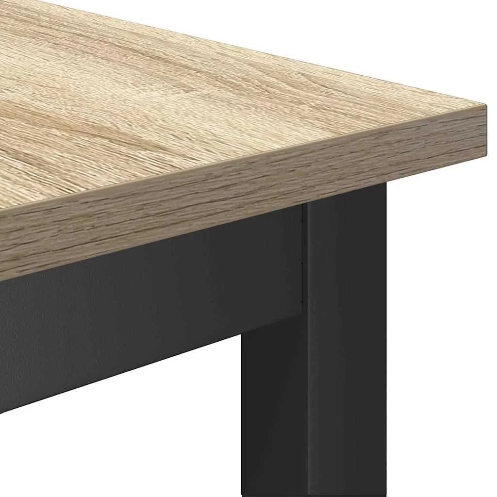 Jedilna klop Sonoma hrast 100 x 32,5 x 48,5 cm - slika 6