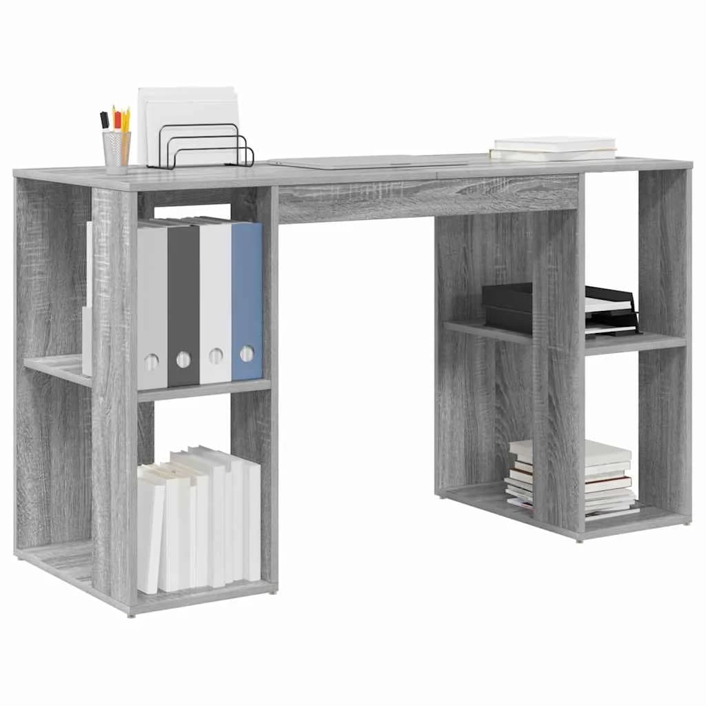Miza Siva Sonoma Inženirski les 130 x 50.5 x 75 cm - slika 3