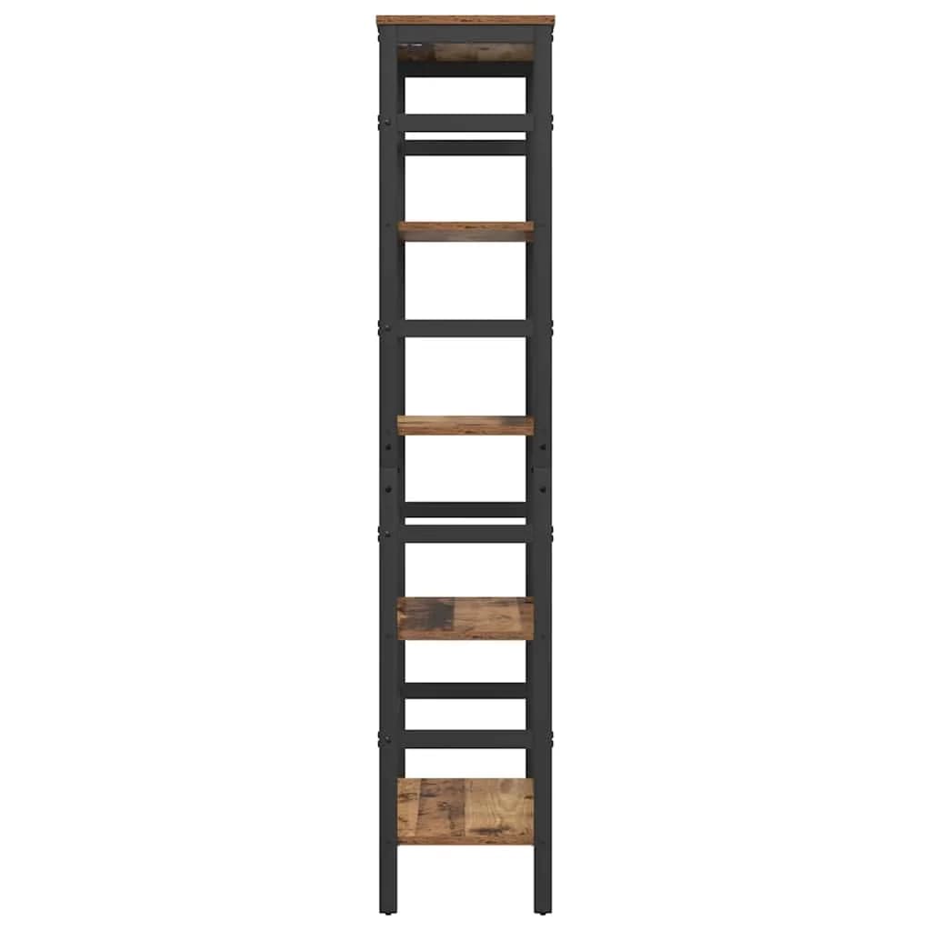 Knjižna polica 4 nivojev 60 x 29,5 x 149 cm Inženirski les - slika 6