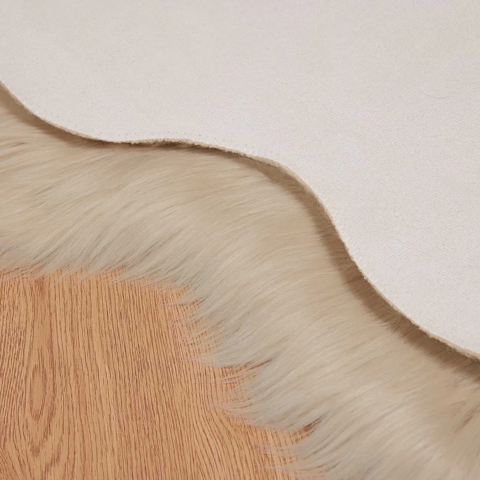Preproga iz umetnega ovčjega krzna TAFALLA Bež 80 x 120 cm - slika 6