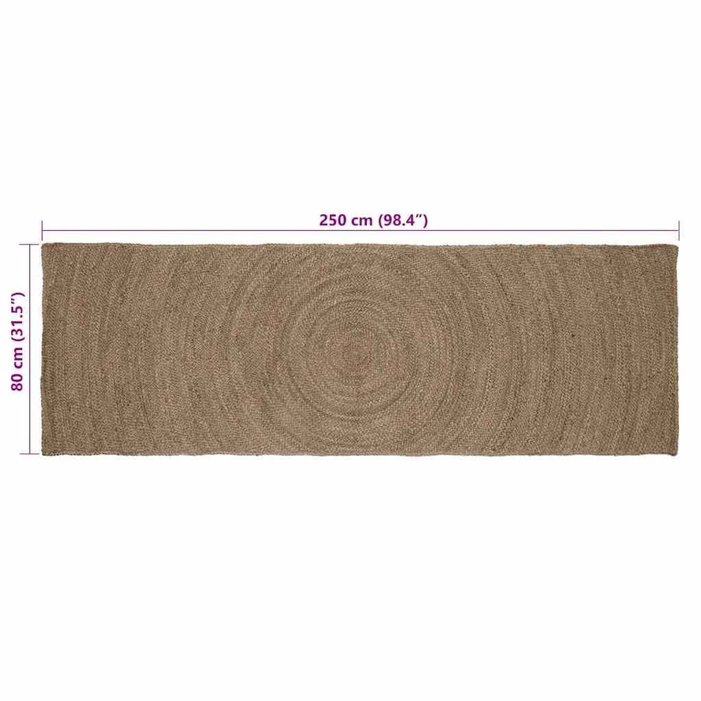 Preproge za površine Siva 80 x 250 cm Juta - slika 7