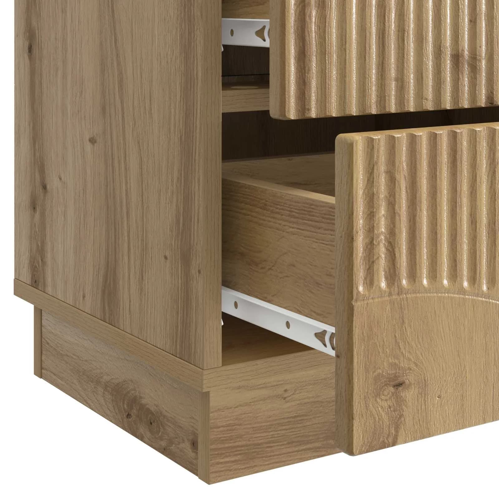 Nočna omarica Artisan hrast 43 x 34,5 x 44,5 cm Inženirski les - slika 9