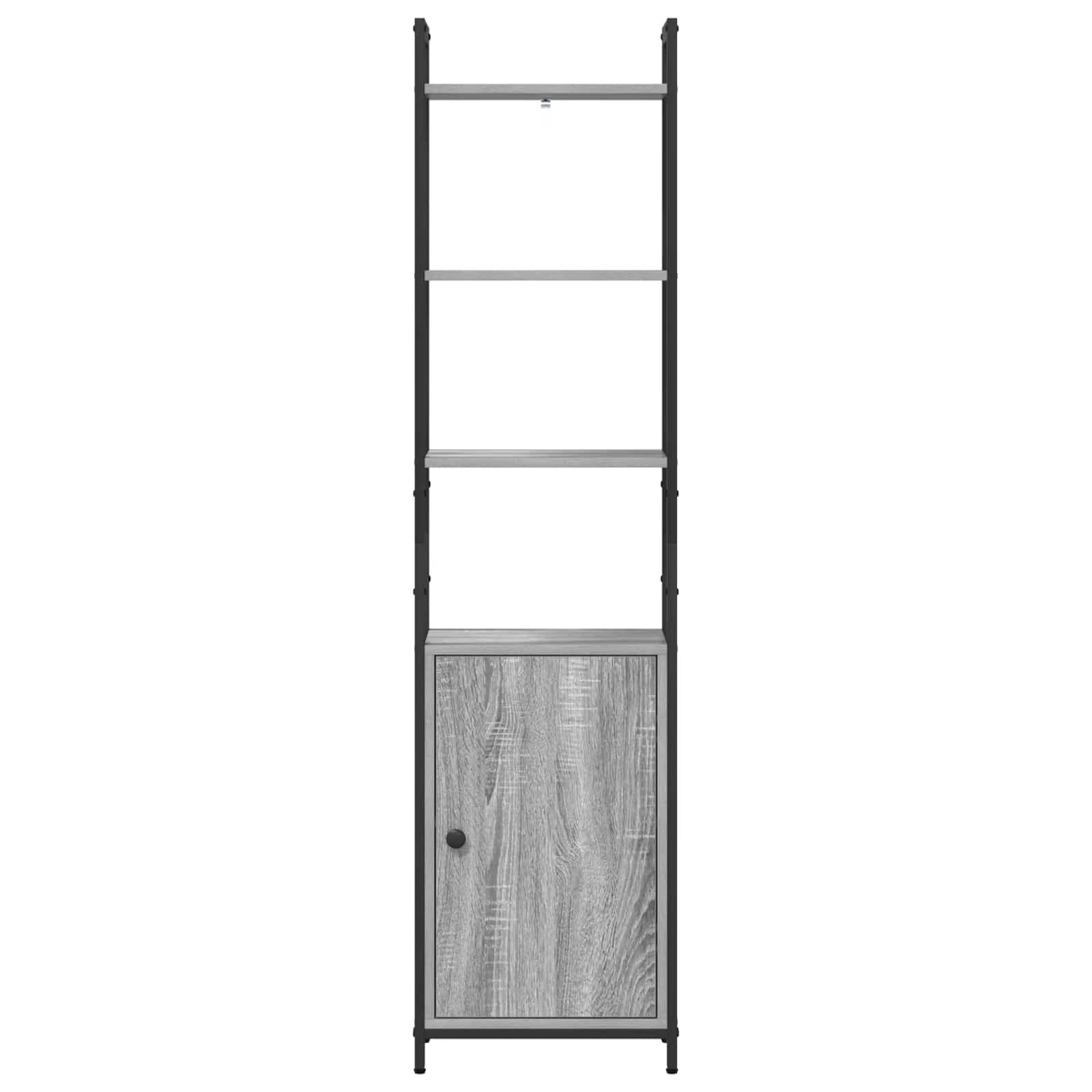 Knjigovni omar 6 nivojev 40 x 24 x 161 cm Inženirski les - slika 6