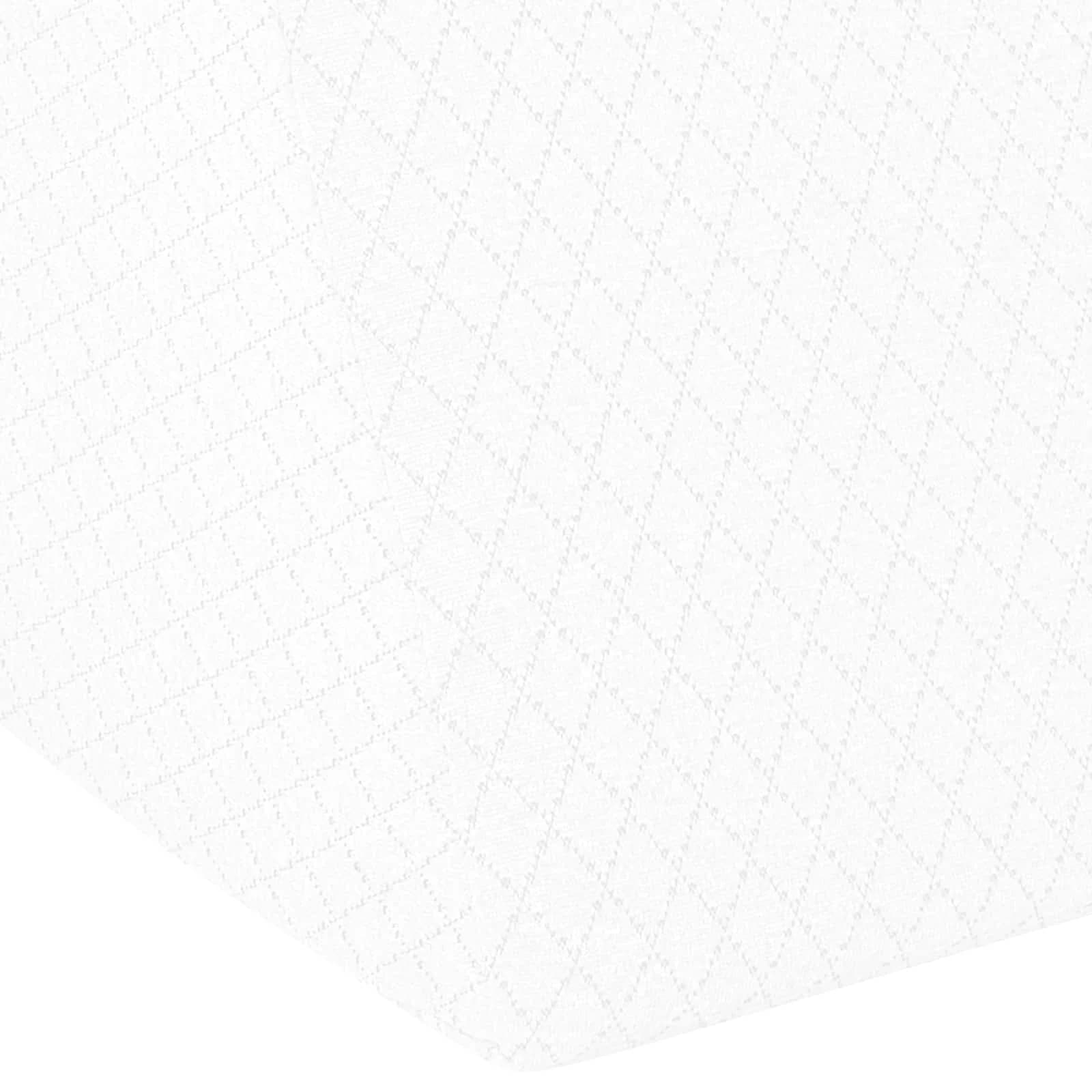 Blazina za noge Enobarvno Bela 60 x 50 x 30 cm Spominska pena - slika 7