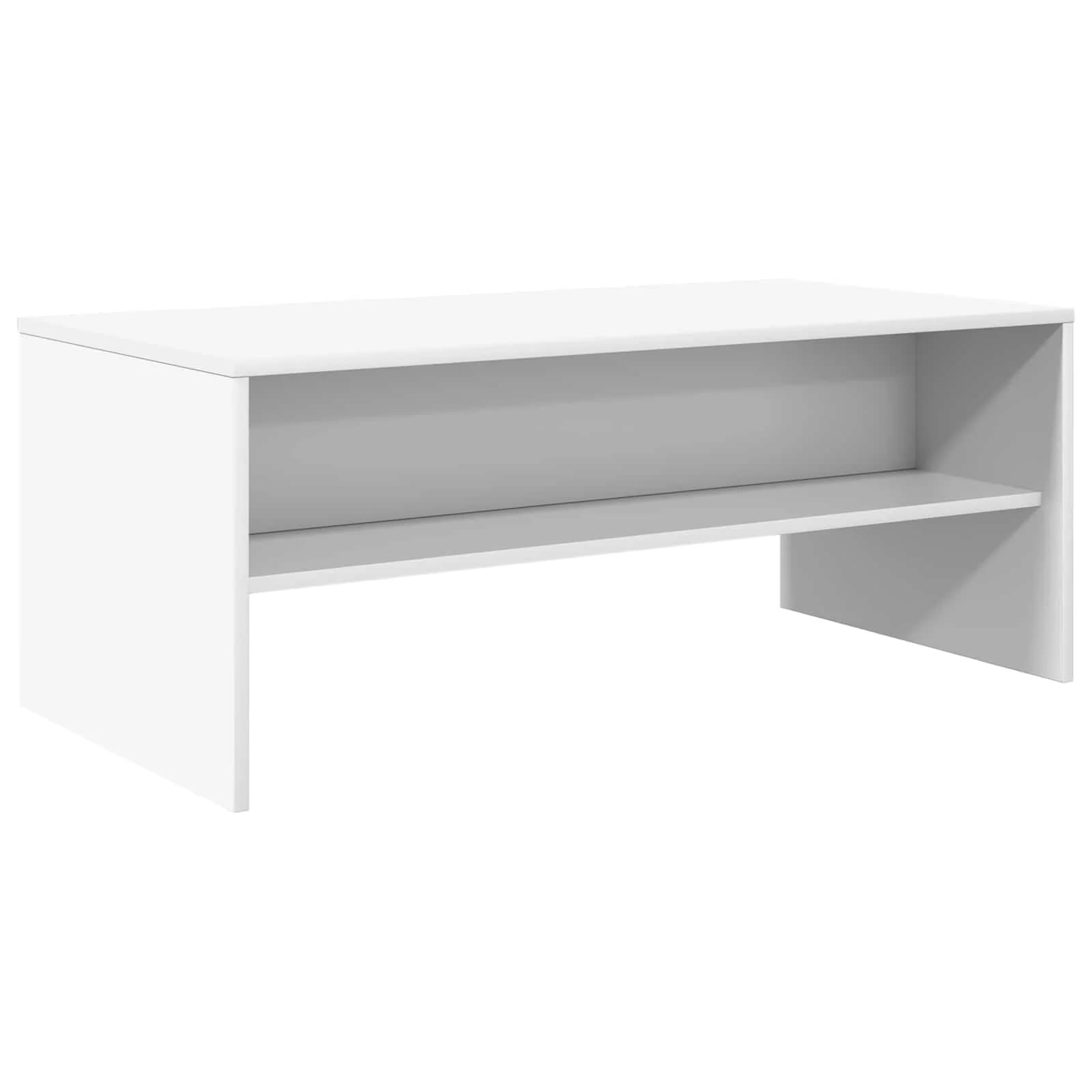 Klubska miza Bela 100 x 50 x 40 cm Inženirski les - slika 7