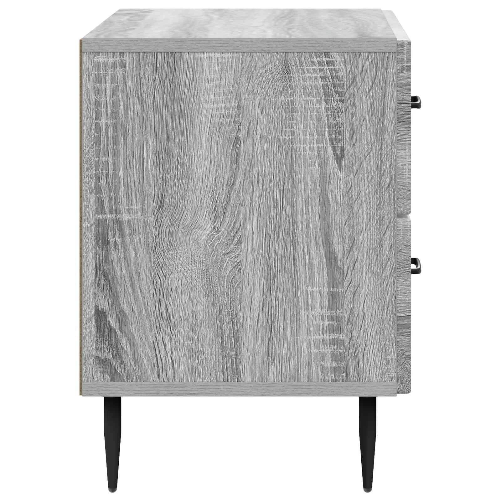 Nočna omarica Siva Sonoma 62 x 34,5 x 47,5 cm Inženirski les - slika 6