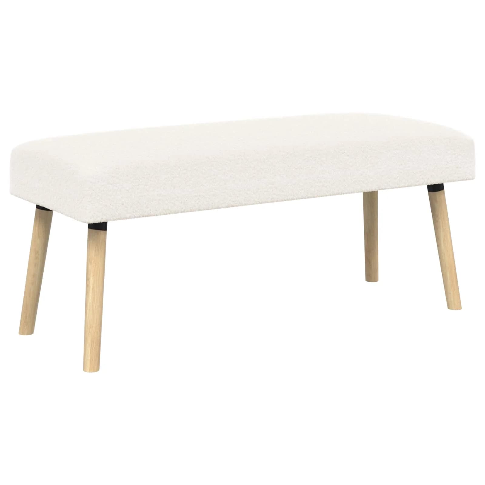 klop Enobarvno Krem 110 x 40 x 46 cm Bouclé - slika 2