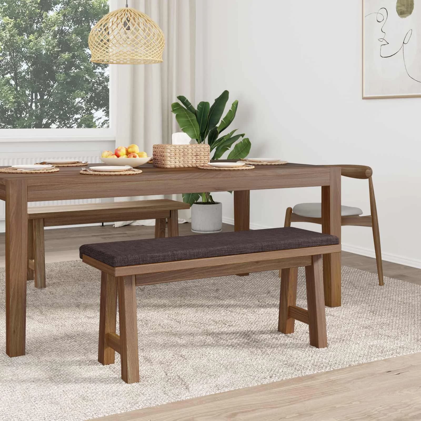 Blazina za klop Blago Temno rjava Globina 35 cm - slika 3