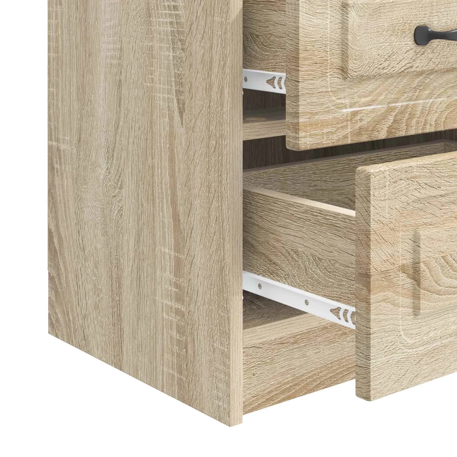 Nočna omarica Sonoma hrast 43 x 34,5 x 44,5 cm Inženirski les - slika 9