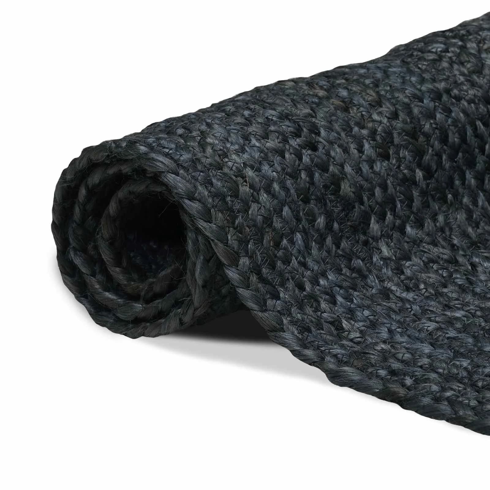 Preproge za površine Pravokotna Temno siva 80 x 250 cm Juta - slika 2