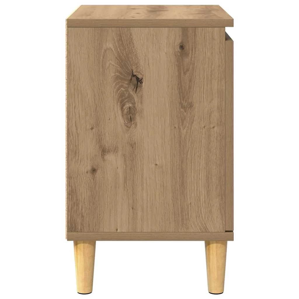 Nočna omarica Umetni hrast 40 x 30 x 50 cm Inženirski les - slika 7