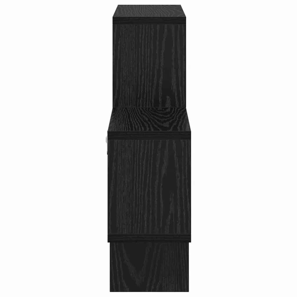 Stenska polica Montaža za steno Črni hrast 82 x 15 x 51 cm - slika 6