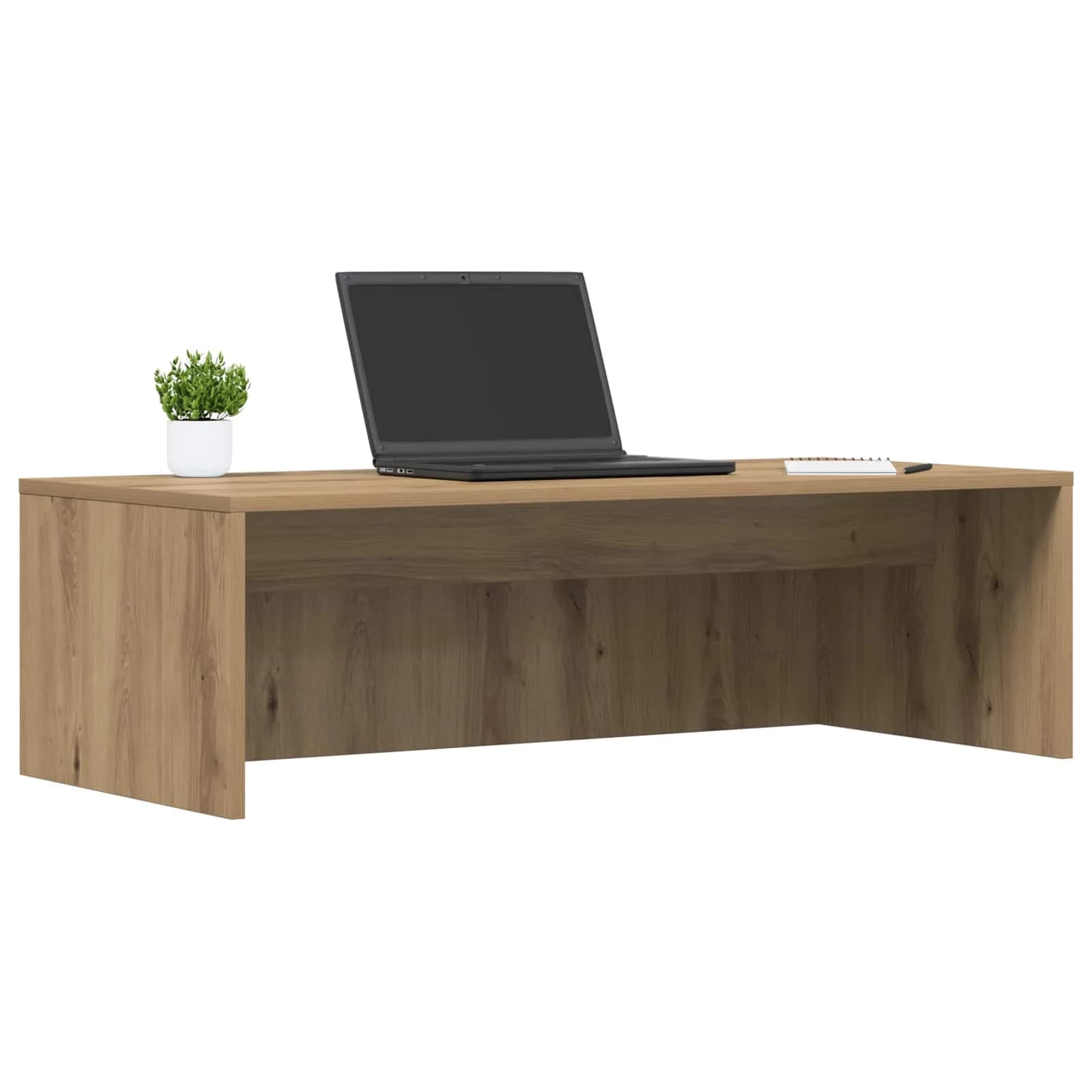 Stenska miza Umetni hrast Inženirski les 100 x 45 x 30 cm - slika 3