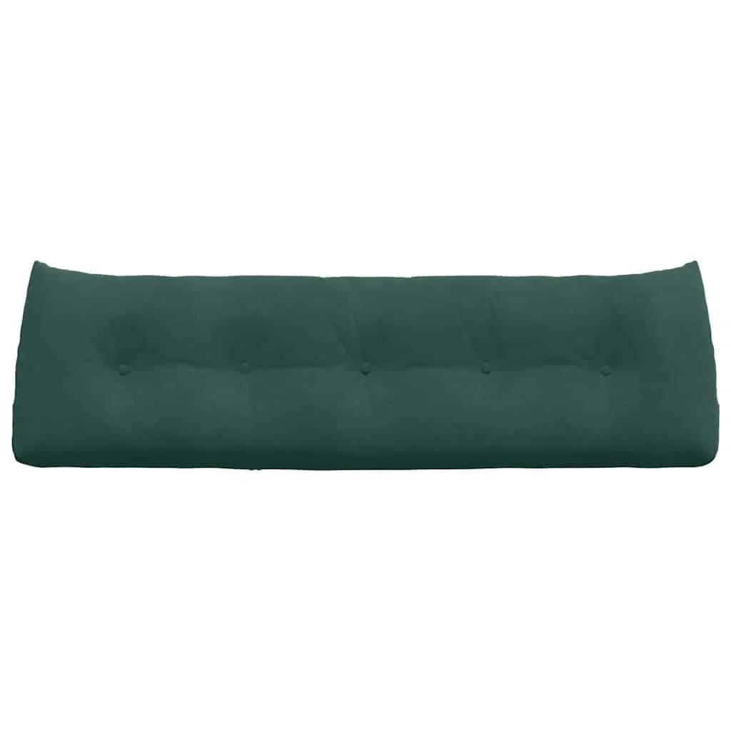 Poglavni vzglavnik Temno zelena 160 x 24 x 50 cm Žamet - slika 6