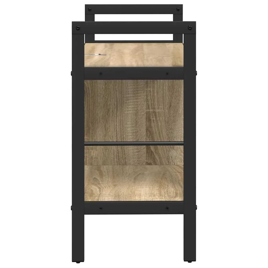 Knjižna polica 3 nivojev 75 x 30 x 58,5 cm Inženirski les - slika 6