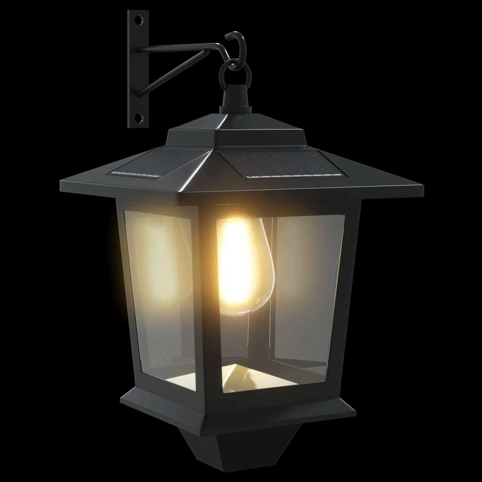 Stenska Svetilka with LED Bulb 2 kos Črna 19 x 14 x 25 cm - slika 8