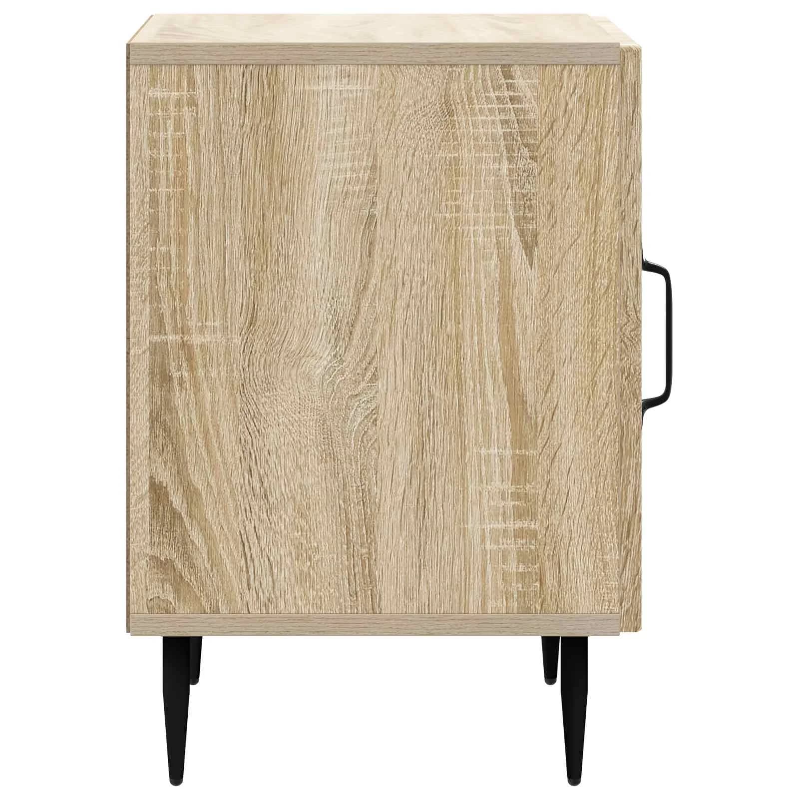 Nočna omarica Sonoma hrast 43 x 34,5 x 50 cm Inženirski les - slika 6